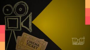 Ilustração com celular e pipoca ao lado de três telas com Virgin River, Invencível e Velhos Bandidosalt