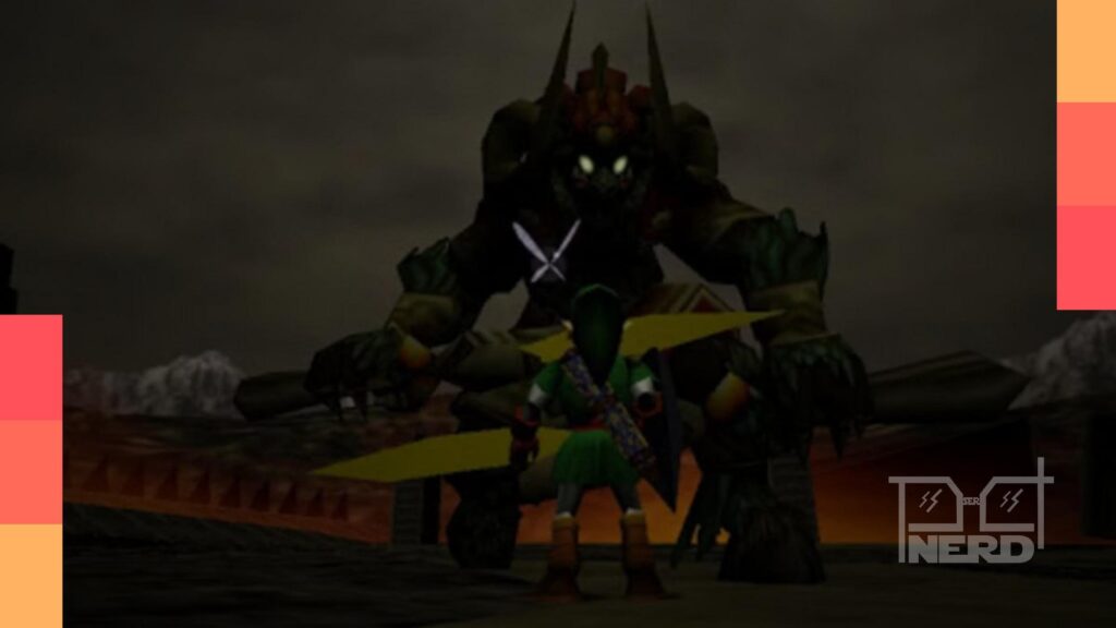 Ilustração do Switch 2 com flashes de vazamentos e o logotipo da Nintendo, simbolizando “Território completamente desconhecido”.