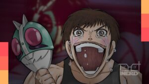 Ilustração especial de Tojima Wants to Be a Kamen Rider feita pelo autor, celebrando o fim do animê