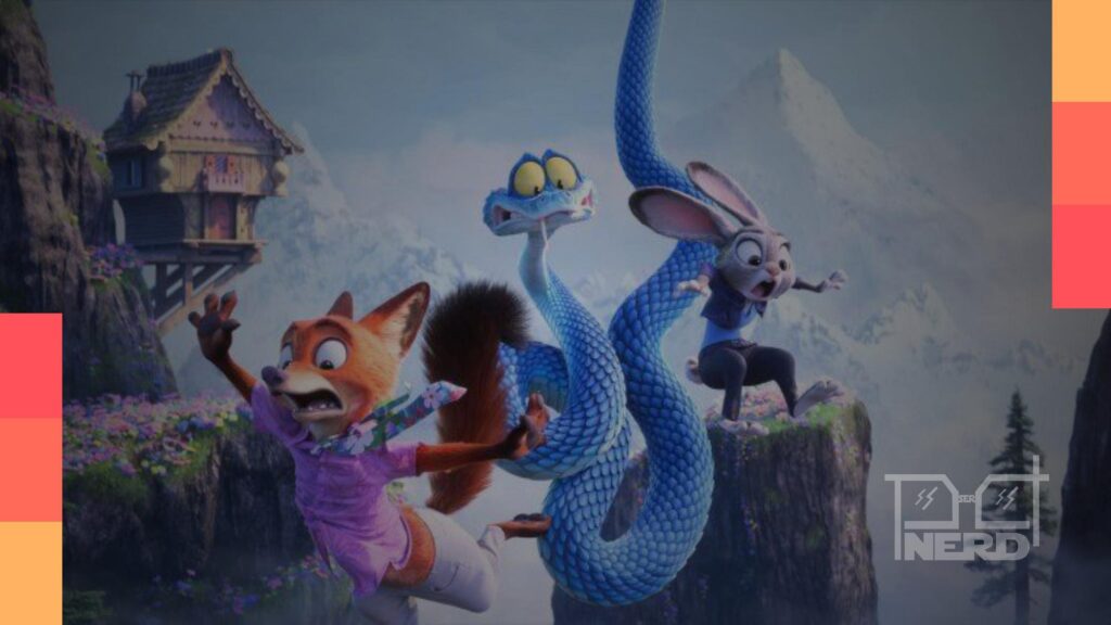 Judy Hopps e Nick Wilde em destaque com personagens do universo de Zootopia para assistir no Disney+alt
