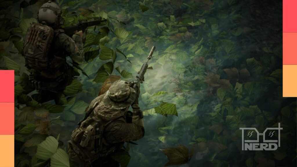 Cena da campanha de Battlefield 4 com iluminação realista e detalhes do cenário usando Frostbite 3