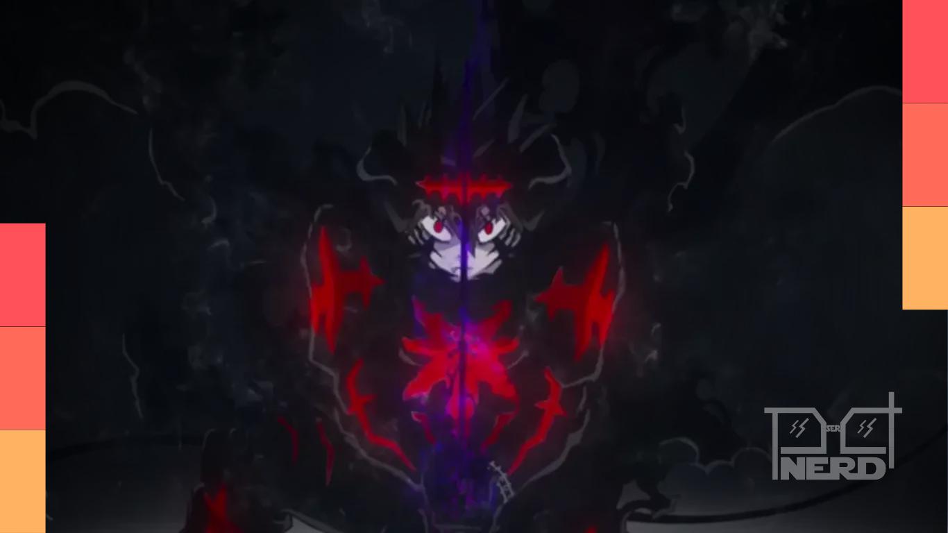 Ilustração temática de Black Clover com Asta e Rei Mago em destaque, anunciando a data do capítulo final.