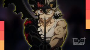 Ilustração temática de Black Clover com a capa da Jump Giga sugerindo retorno em maio