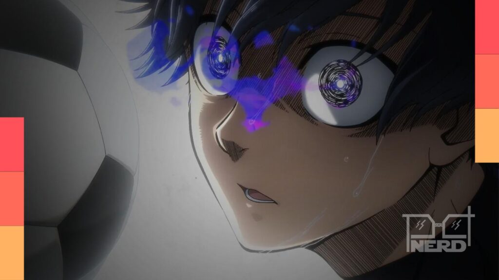 Isagi em destaque em cena de Blue Lock com foco na estreia do anime na Netflix