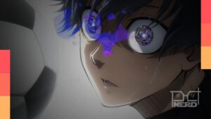 Isagi em destaque em cena de Blue Lock com foco na estreia do anime na Netflix