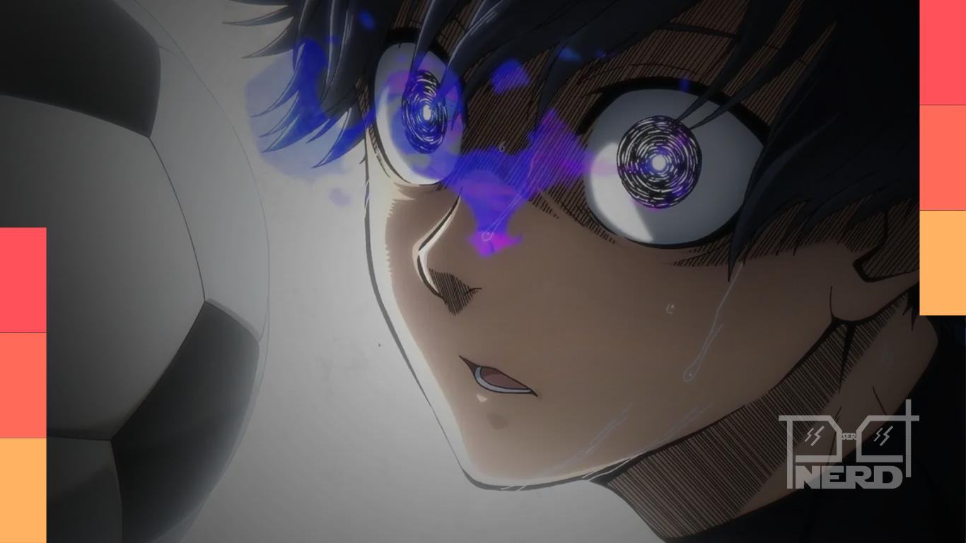 Isagi em destaque em cena de Blue Lock com foco na estreia do anime na Netflix