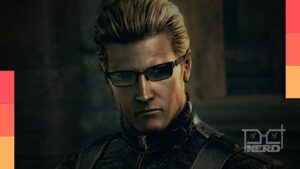 Outdoor “A Wesker Production.com” em Nova York 3D de Pragmata, com referência a Albert Wesker