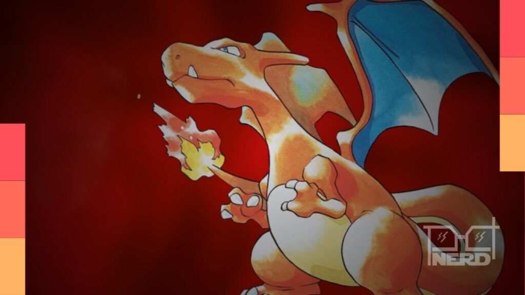 Ilustração do Game Boy com Pokémon Red/Blue e referência ao movimento do personagem causado pela limitação do cartucho