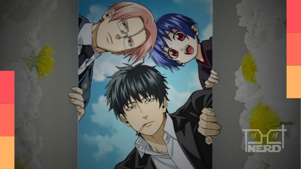 Cena de Dente-de-Leão na Netflix com atmosfera de despedida e figuras do Departamento do Adeus