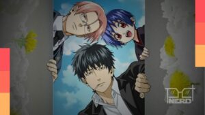 Cena de Dente-de-Leão na Netflix com atmosfera de despedida e figuras do Departamento do Adeus