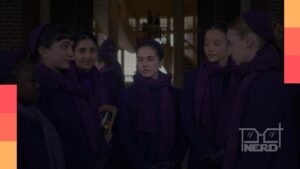 Cartaz com logo do Disney+ e destaque para as estreias de abril de 2026, incluindo Os Testamentos e Maulalt