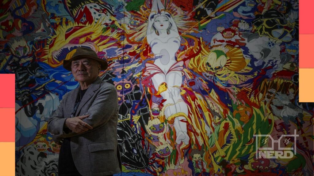 Visitantes e obra em destaque na exposição Yoshitaka Amano no CCBB do Rio, com estética inspirada em Final Fantasy