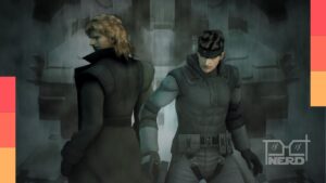 Ilustração do logotipo de Metal Gear Solid com referência ao filme em produção e pouca informação divulgada