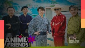 Banda japonesa FLOW se apresentando no AF Festival 2026 no Anime Friends, em 4 de julho no Distrito Anhembi, São Paulo, com clássicos de Naruto e Code Geass