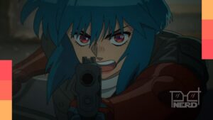 Major Motoko Kusanagi e Fuchikoma em pôster do novo animê de Ghost in the Shell, com visual futurista