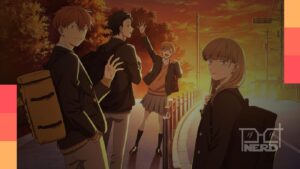 Arte promocional de Parede de Gelo, anime intimista escolar da Netflix