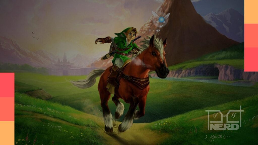 Monolith Soft em destaque com o universo de The Legend of Zelda ao fundo, ligado ao rumor de remake de Ocarina of Time