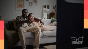 Imagem com destaque para séries viciantes do streaming em um catálogo, sugerindo maratona.