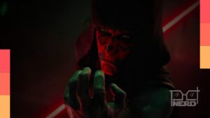 Maul em destaque ao fundo, com referência ao possível sobrenome Opress e Talzin em estilo de fanart