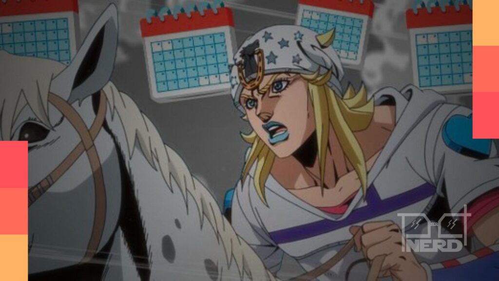 Johnny Joestar em Steel Ball Run na Netflix, com destaque para a estratégia de lançamento por etapas