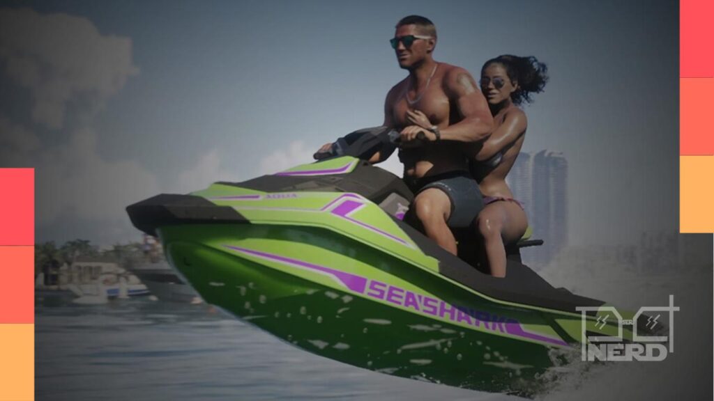 Ilustração de um computador com ícones de inteligência artificial e logotipo da Take-Two, remete à reestruturação de equipe de IA