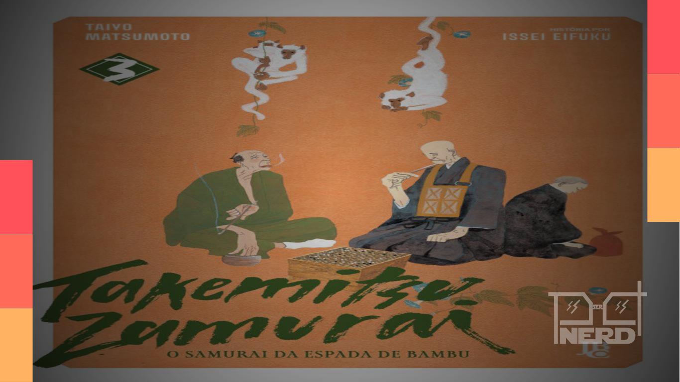 Capa do mangá Takemitsu Zamurai – O Samurai da Espada de Bambu Vol. 03 com destaque do preço R$69,90