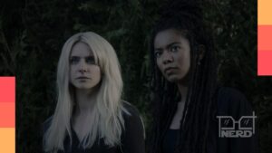 Ilustração com estilo de quadrinhos mostrando a atmosfera sombria de The Boys e a interface da Amazonalt