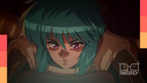 Imagem de Major Motoko Kusanagi em The Ghost in the Shell, destacando comentário do produtor Kohei Sakita sobre Masamune Shirow no remake.