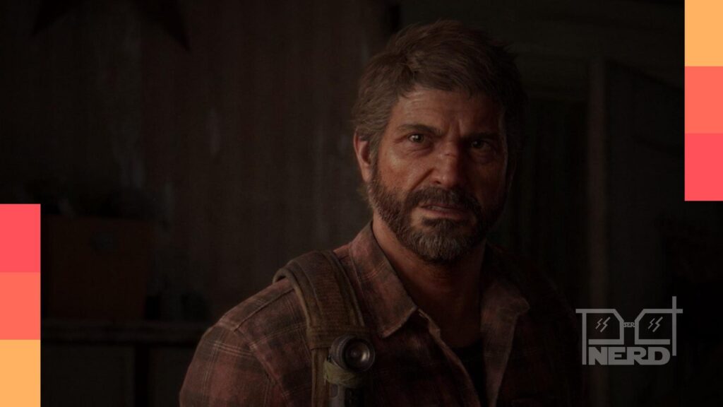 Imagem conceitual de The Last of Us Online com o diretor ao fundo e clima de cancelamento, destacando multiplayer e bastidores