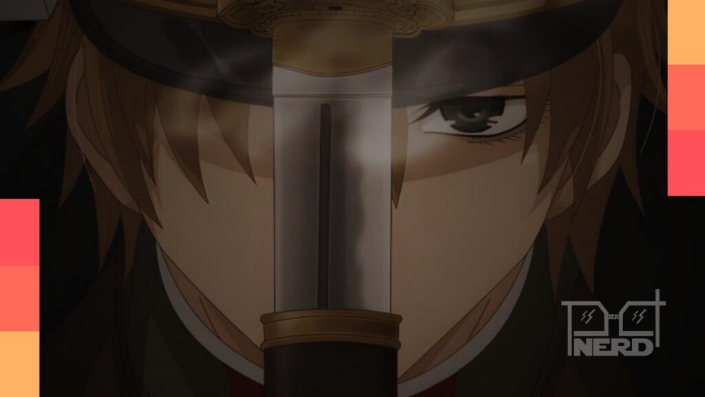 Cena do trailer de anime com destaque para a informação de mês de estreia recomendada pelo Mr. Iwamoto