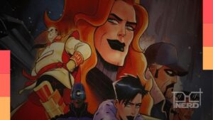 Cartaz promocional da HBO Max com destaque para as estreias Pela Metade e Covil de Ladrões 2