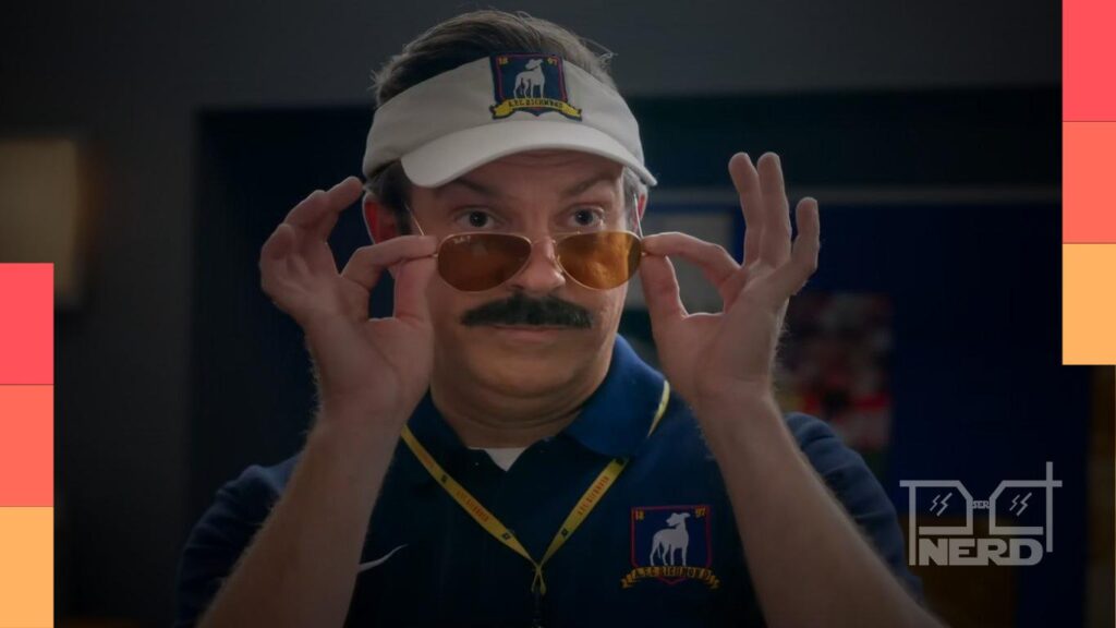 Jason Sudeikis em Ted Lasso, série do Apple TV+ com estreia da 4ª temporada em 5 de agosto de 2026