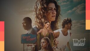 Cartaz de Euphoria com destaque para o horário de estreia do 2º episódio da 3ª temporada na HBO Max
