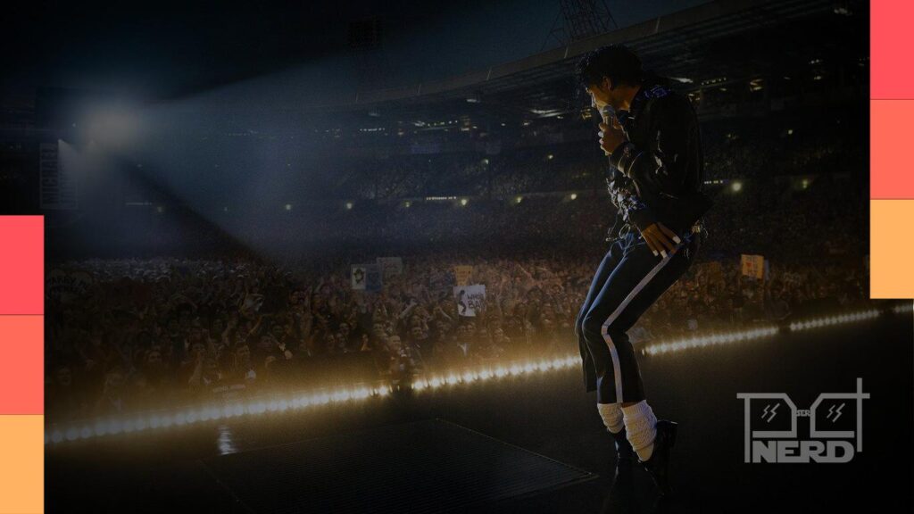 Cartaz com destaque para Michael, Cangaço Novo, A Dona da Bola e Pela Metade, representando estreias de filmes e séries na semana 19/04