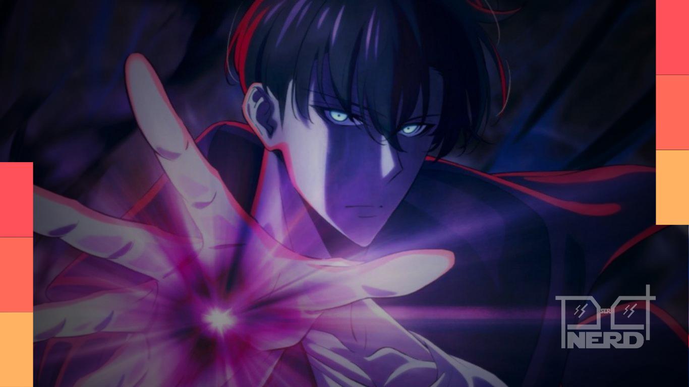 Ilustração com personagens e logos de Lookism, Tower of God, True Beauty e Solo Leveling representando anime e aeni