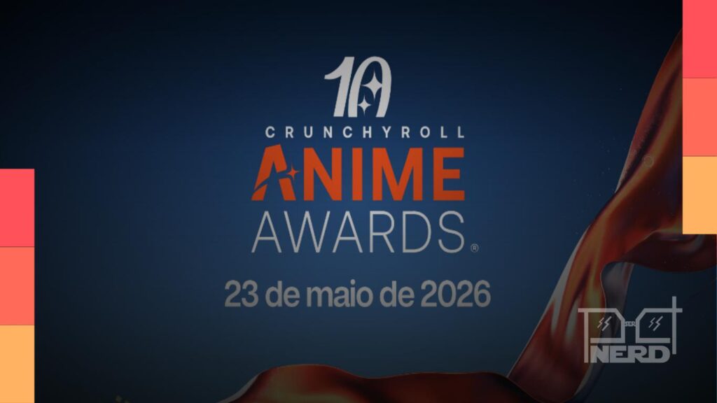 Logotipo e destaques dos vencedores do Crunchyroll Anime Awards 2026
