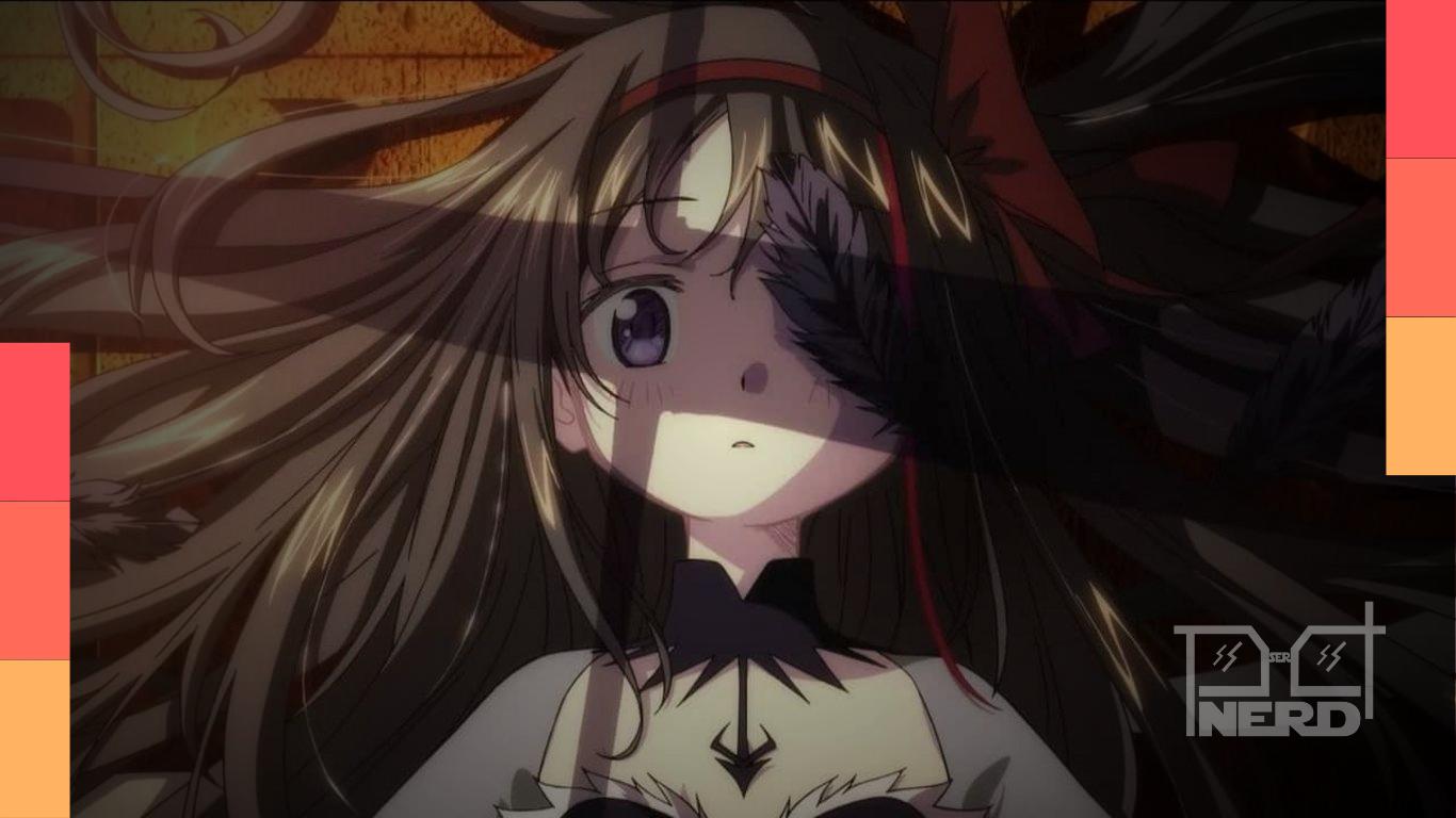 Cena do terceiro trailer de Madoka Magica: Walpurgisnacht Rising com visual surreal e novas garotas mágicas