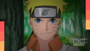 Ilustração estilizada do Naruto com símbolo de aniversário, sugerindo um novo anime em 2027