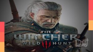 Geralt de Rívia em The Witcher 3: Wild Hunt, com paisagens vastas e clima épico no encerramento da história