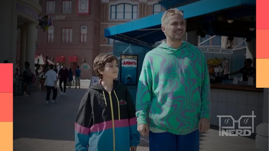 Cartaz de Dois É Demais em Orlando, com personagens em clima de viagem para Orlando e humor familiar