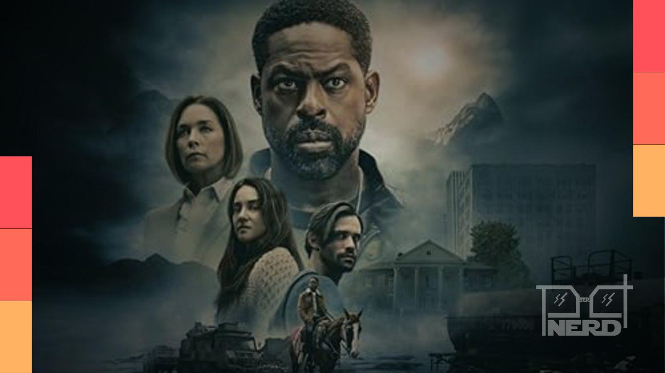 Cartaz promocional da série Paradise com foco na 2ª temporada e personagens Annie, Xavier e Gabriella