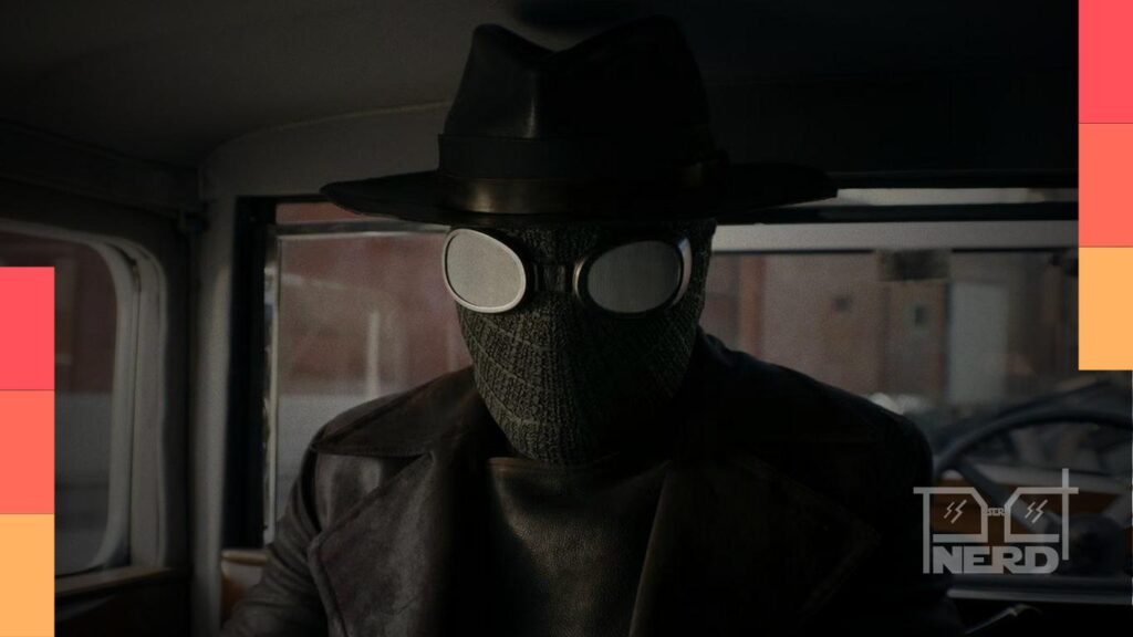 Nicolas Cage caracterizado como Spider-Noir em cena da série do Prime Video