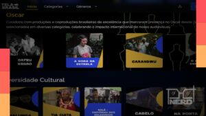 Tela Brasil com interface de streaming e destaque para acesso integrado ao Gov.br