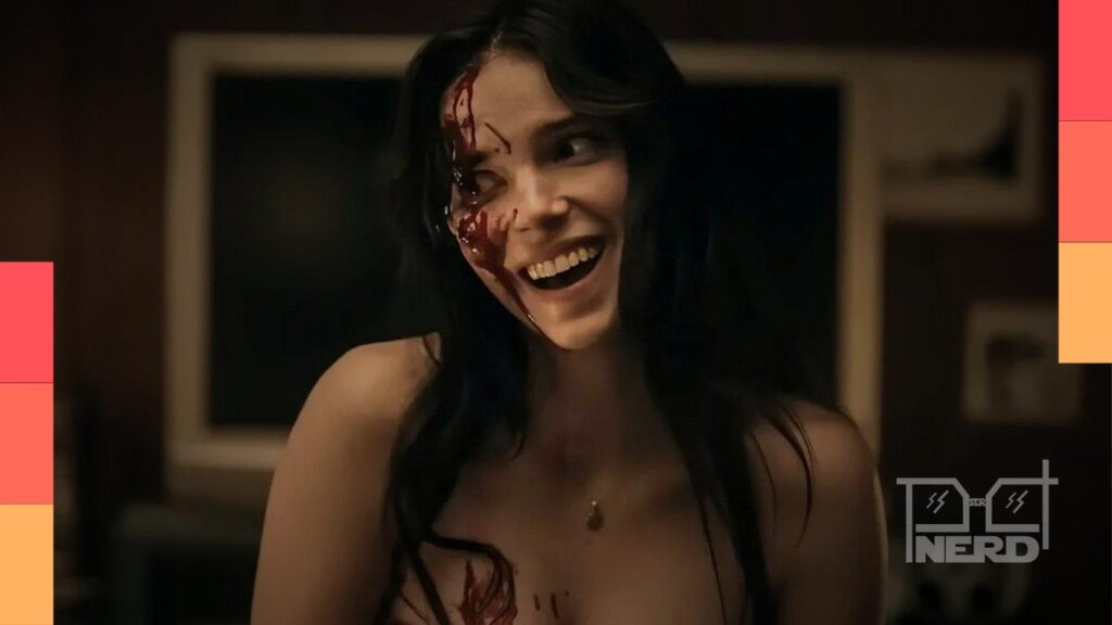 Inde Navarrette em destaque com referência ao terror psicológico e cenas de séries e filmes anteriores