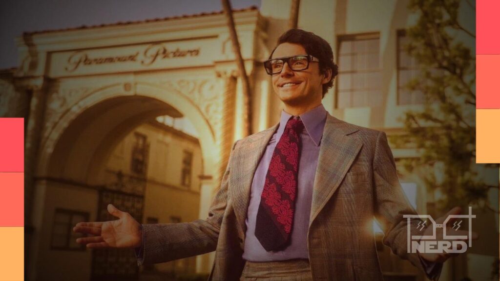 Imagem promocional de The Offer, série do Paramount+, com dicas de séries acima de 70% de aprovação