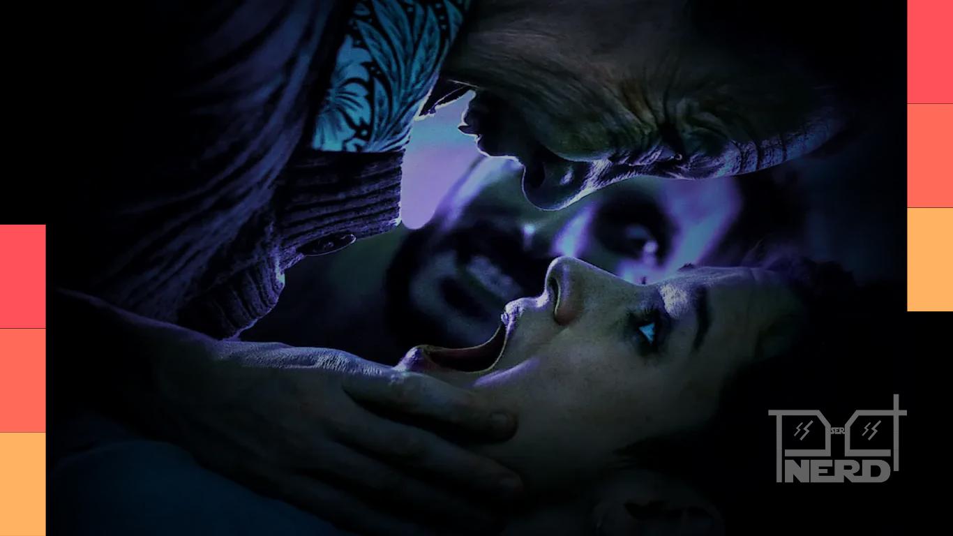 Montagem com títulos e clima de terror representando filmes e séries de terror da Netflix