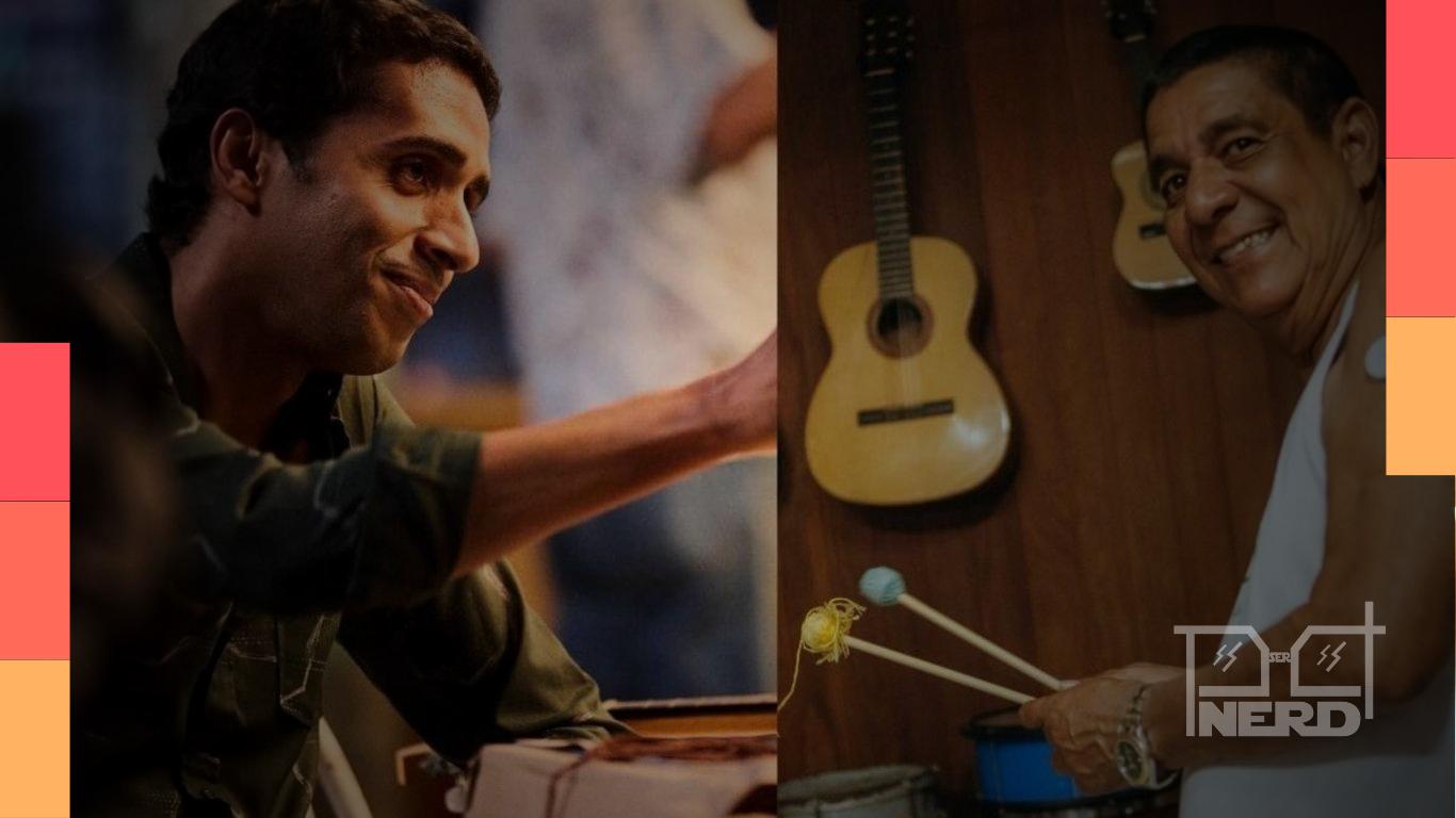 Mosquito durante gravações da cinebiografia de Zeca Pagodinho no Rio de Janeiro