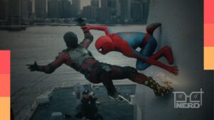 Tom Holland como Homem-Aranha em cena urbana sombria com possível ligação ao Demolidor