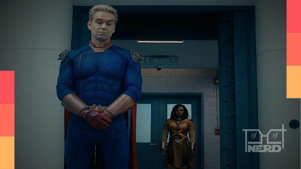 Homelander e Billy Butcher em The Boys, com foco na ponte entre a reta final e o spin-off Vought Rising