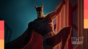 Pôster do Batman com clima sombrio anunciando a 2ª temporada de Batman: Cruzado Encapuzado